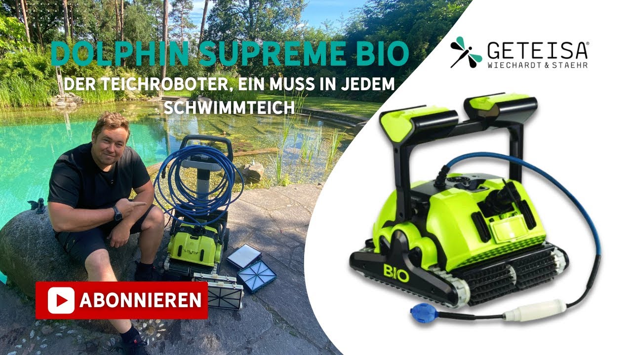 Der Ultimative Teich und Poolroboter Dolphin Supreme S Bio im Einsatz