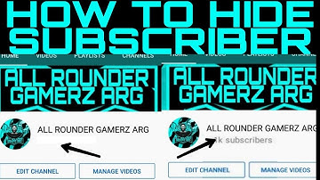How to Hide subscriber on YouTube || subscriber Hide kaise kare ? in 2021