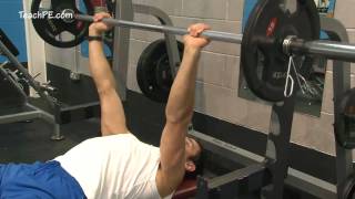 Weight Training / Weight Lifting Workout - Bench Press Off Pins