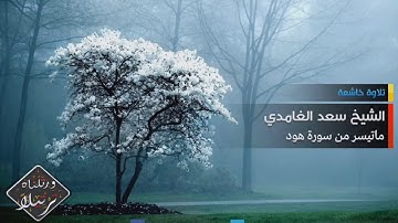 قراءة مؤثرة و خاشعة جداً للشيخ سعد الغامدي - ماتيسر من سورة هود