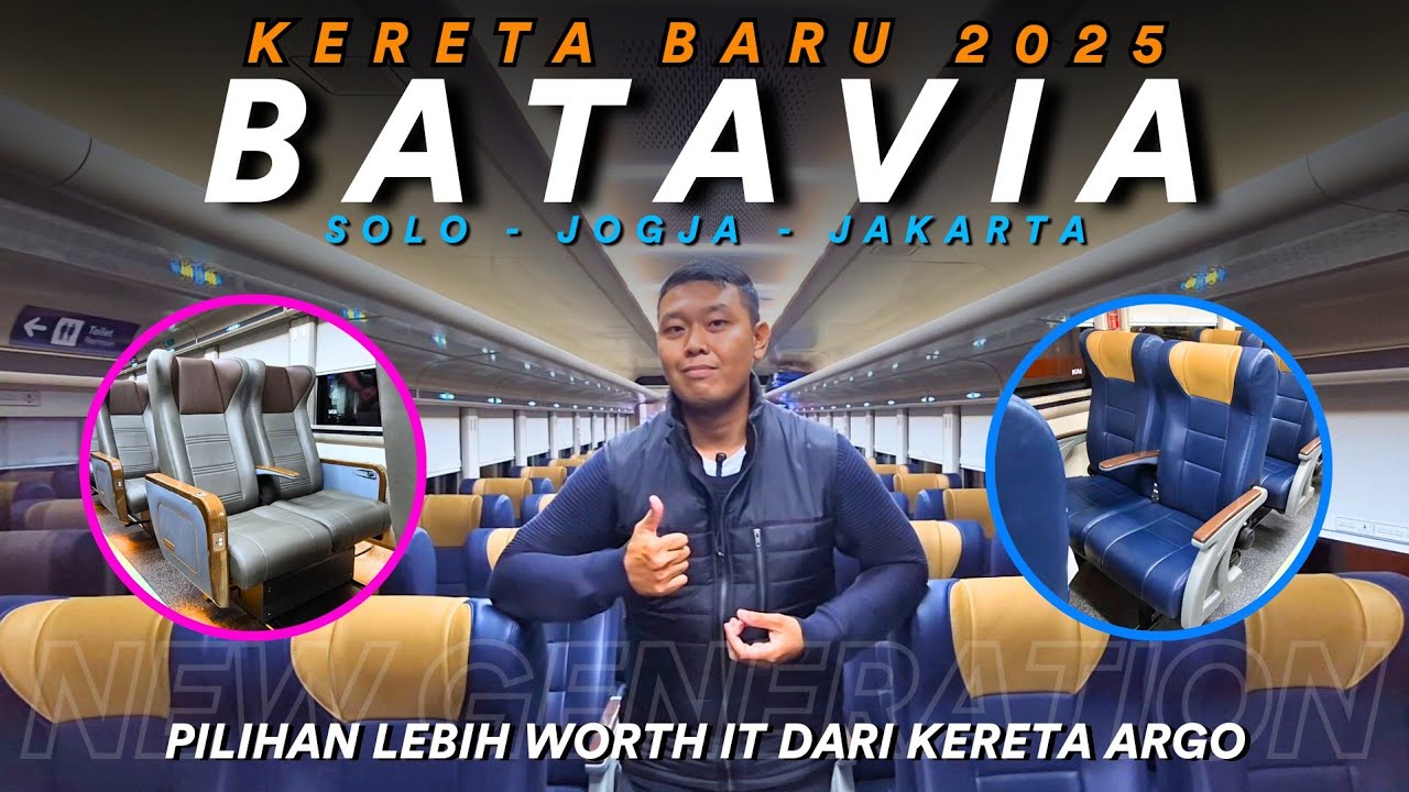 PALING MURAH BISA SAMPAI GAMBIR‼️🤩 Naik KA BATAVIA, Kereta Baru 2025 Cocok Untuk Mudik Lebaran❗️