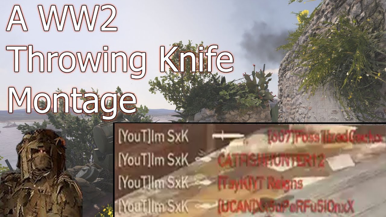 WW2 Throwing Knife Montage #1 (Throwing Knife Feeds, Across maps & More)