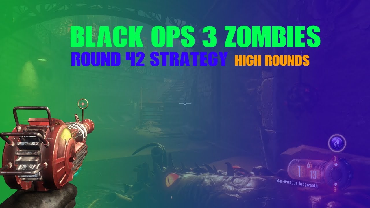 black ops 3 round 42 shadows of evil zombies gameplay with the new upgraded wonder weapon