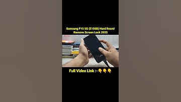 Samsung F15 5G (E156B) Hard Reset/Remove Screen Lock 2025 #shortsfeed #shortvideo #viralshortvideo