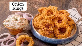 Onion Rings Recipe | Homemade Dip | Snacks & Appetizers | Kunal Kapur Recipes | Tea Time Snack