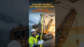 We Restored the World's Most Powerful Crawler Crane Abandoned in a Norwegian Fjord #ai #fifa