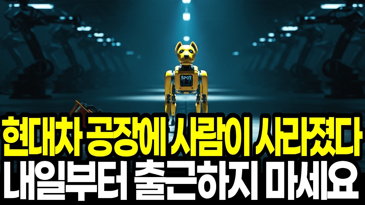 현대차 공장에 사람이 사라집니다. 로봇 개 '스팟' 투입이 부를 소름 돋는 미래 (내 일자리의 운명)