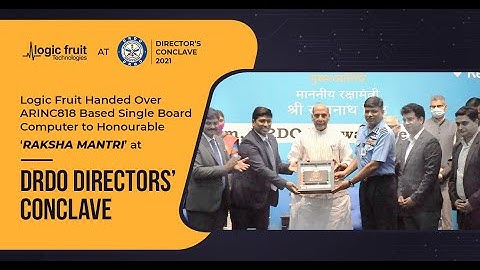 Logic Fruit at DRDO Directors Conclave 2021 | ARINC 818 Video Processing | Sanjeev Kumar