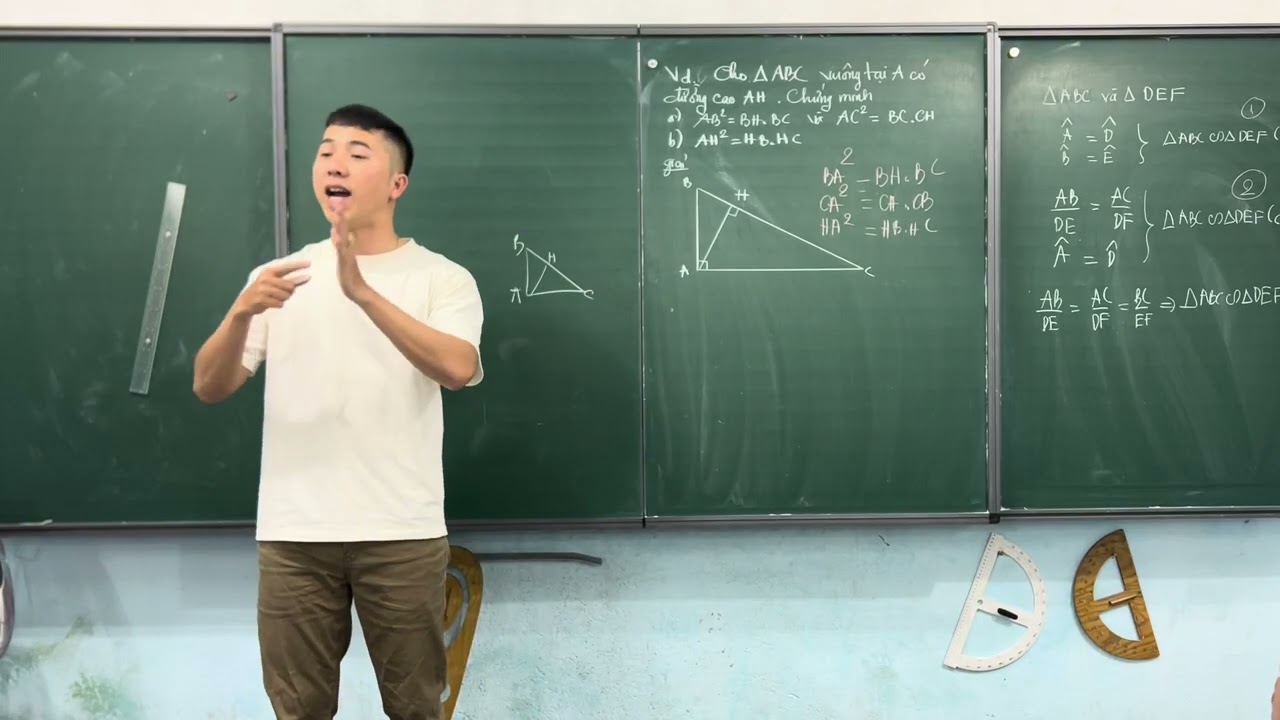 T8-Bài 34: Ba trường hợp đồng dạng của hai tam giác. Buổi 3