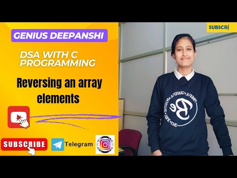 Reversing an array of elements in C Programming