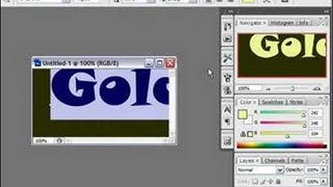 Create a Gold Text Effect in Photoshop CS3