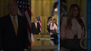 Trump, first lady salute military moms at White House event ahead of Mother's Day