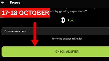Dropee Question of the day Code Today 17 October | Drop** Question of the day Code | Drop** Code