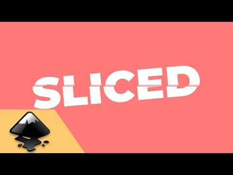 Sliced Text Effect – Inkscape Tutorial