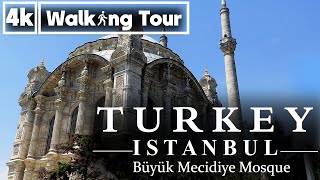 Büyük Mecidiye Mosque, Ortaköy Mosque Walking Tour (4K UHD 60fps) Istanbul