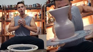I Answer Pottery Questions! While making a VASE!