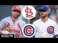 St. Louis Cardinals vs. Chicago Cubs Highlights | September 22, 2019 | 2019 MLB Season