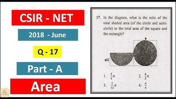 CSIR-NET | 2018 - June | Part-A | Q- 17 (A)| Mathematical Science | Chemical science | Earth Science