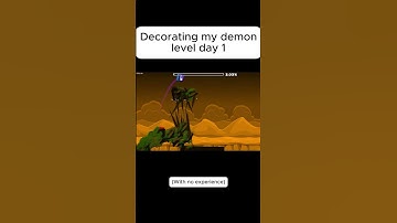 Decorating my demon day 1 #geometrydash #decoration #roptop #easydemon