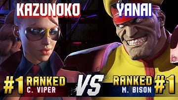 SF6 ▰ KAZUNOKO (#1 Ranked C.Viper) vs YANAI (#1 Ranked M.Bison) ▰ High Level Gameplay