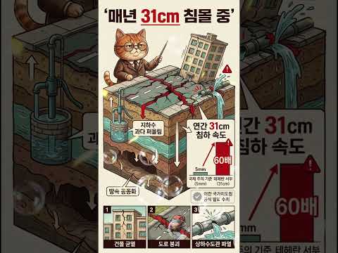 경제 매년 31cm 침몰 중