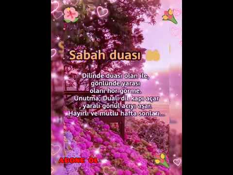 SABAH DUASI \HAFTA