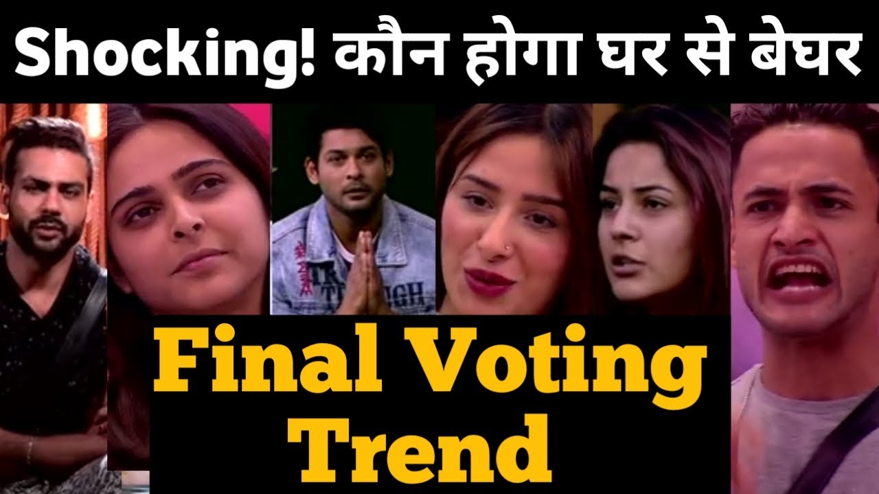 Big Boss 13 | Final Voting Trend | Who Will Be Evict? - YouTube
