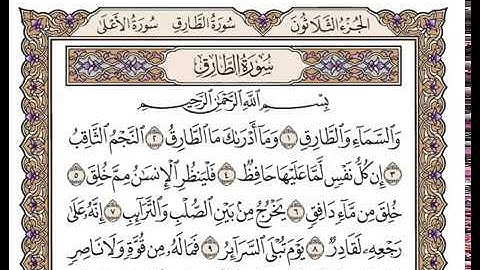 سورة الطارق بصوت الشيخ وديع اليمني