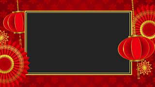 Golden Chinese Happy New Year Animated frame border and Background 2021