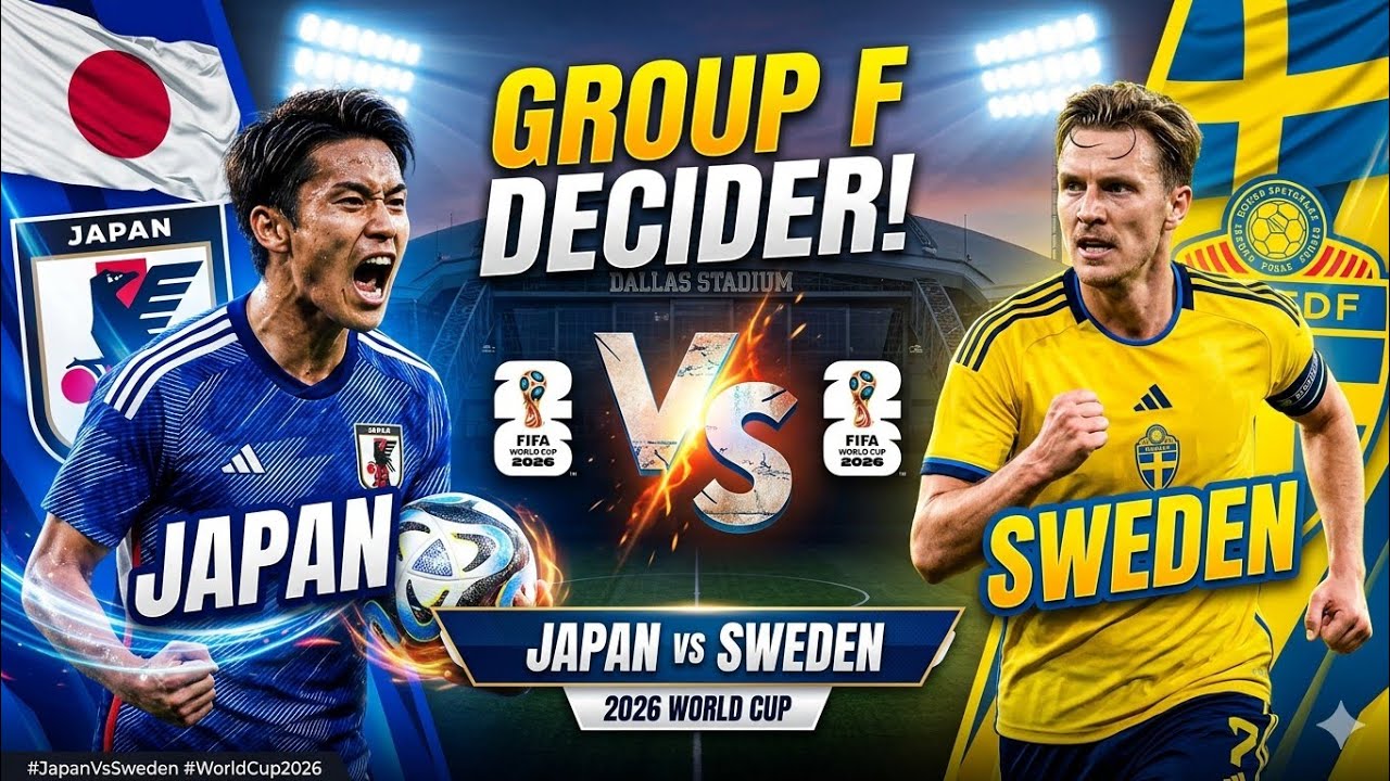 Japan vs Sweden Full Match Preview | FIFA World Cup 2026 Tactical