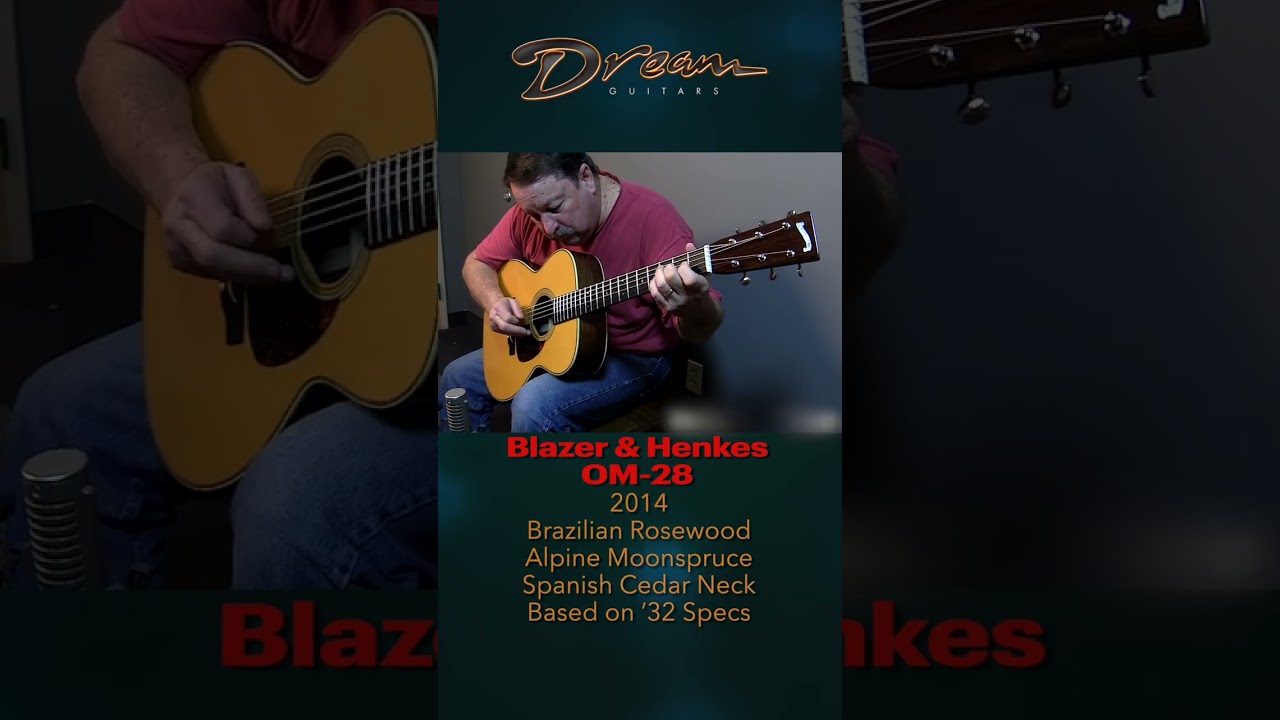 2014 Blazer & Henkes OM-28, Brazilian Rosewood/Alpine Moonspruce