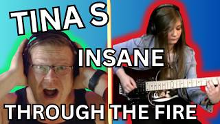 TINA S. DESTROYS “THROUGH THE FIRE AND FLAMES” on Guitar! 🤯 | DragonForce Reaction