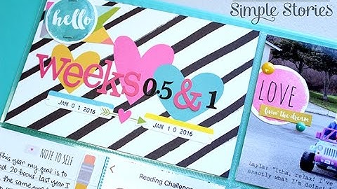 Project Life 2016 Flip Through Video (Up to Week 10)