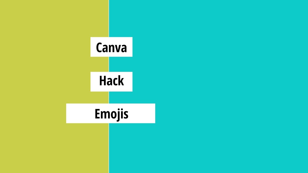 Canva Hack 2 Emojis YouTube
