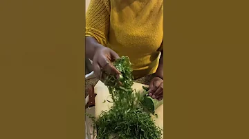 Collard Greens Chop Cooking Kenya Sukumawiki 