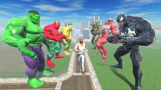 Team Hulk vs Team Venom - INDIAN BIKES DRIVING 3D