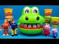 Brandweerman Sam en Peppa Big gaan met Play-Doh en de Krokodil spelen