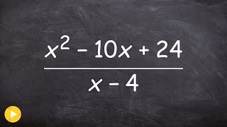 How to divide a binomial polynomial into a quadratic polynomial