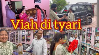 Kawal sandeep de viah di tyari, app shingari viah wali gaddi (1)