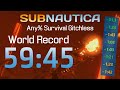 Subnautica Glitchless in 59:45 [First Ever Sub 1 Hour]