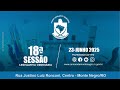18ª Sessão Ordinária - CMMN/RO (23/06/2025)