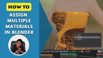 How To Assign Multiple Materials to a mesh in Blender 2.9