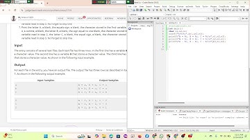 [BeeCrowd 2759] Input and Output Character
