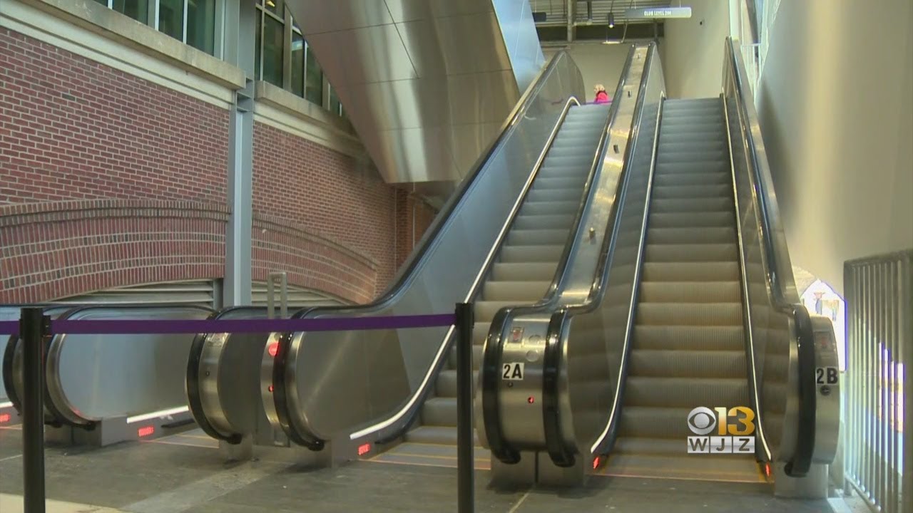 M&T Stadium Unveils Escalators For Ravens Fans YouTube