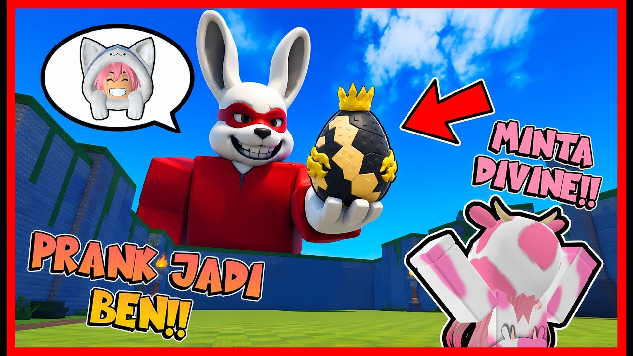 ATUN PRANK MOMON DENGAN MENJADI misfitsbsthree DI STEAL AN EGG !! Feat @sapipurba Roblox