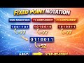 Fixed Point Representation - Sign Bit, Integer &amp; Fraction - Example