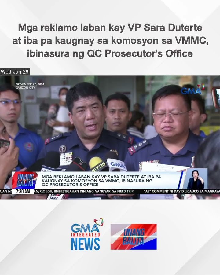 Mga reklamo laban kay VP Sara Duterte at iba pa kaugnay sa komosyon sa VMMC,... | Unang Balita