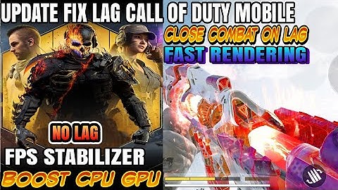 LAG FIX CALL OF DUTY MOBILE GARENA & GLOBAL OPTIMIZER FPS STABILIZER SMOOTH 🥶🔥