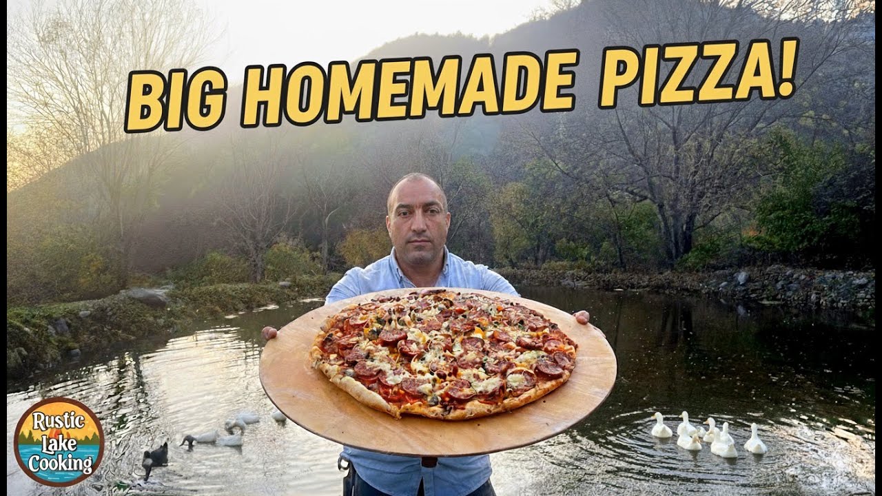 Baking Pizza by the Lake | Rustic Lake Cooking