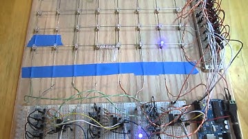 8x8x8 Blue LED Cube bonus video - speed surprise